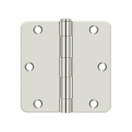 PATIOPLUS Rad Hinge - Polished Nickel - 3.5 x 3.5 x 0.25 in. PA3853624